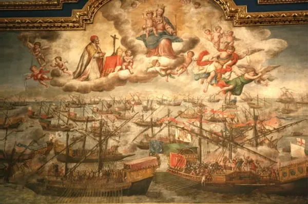 The Battle of Lepanto, 1571 — Mary interceding